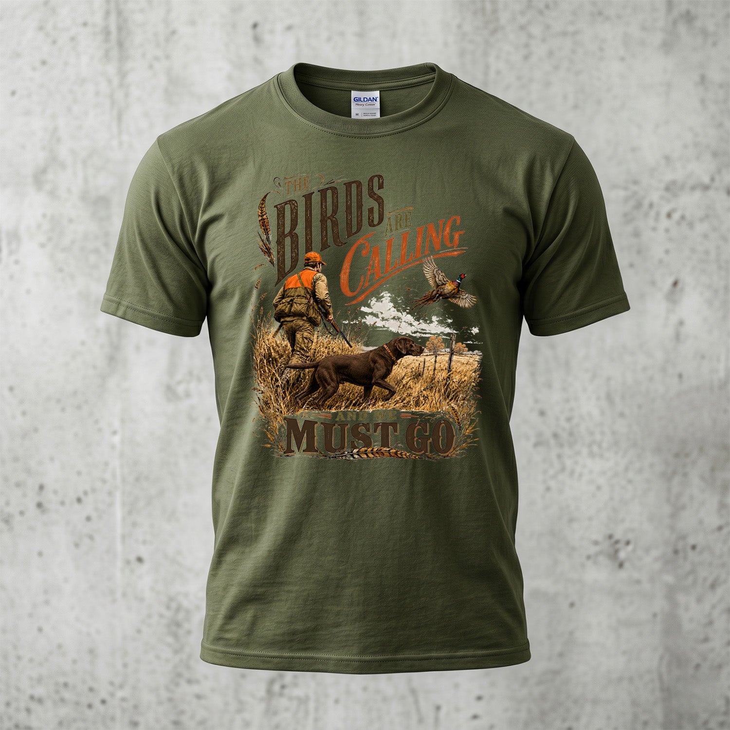 Upland Pheasant Hunting - Outdoor Cotton T-Shirt PHCT1072