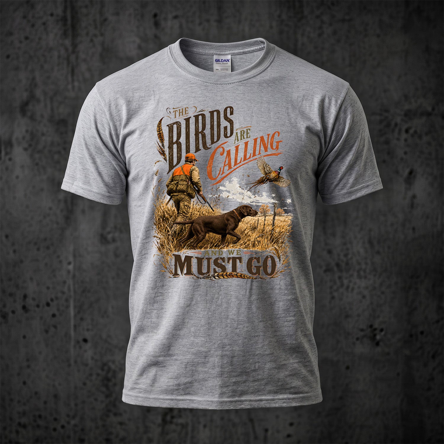 Upland Pheasant Hunting - Outdoor Cotton T-Shirt PHCT1072