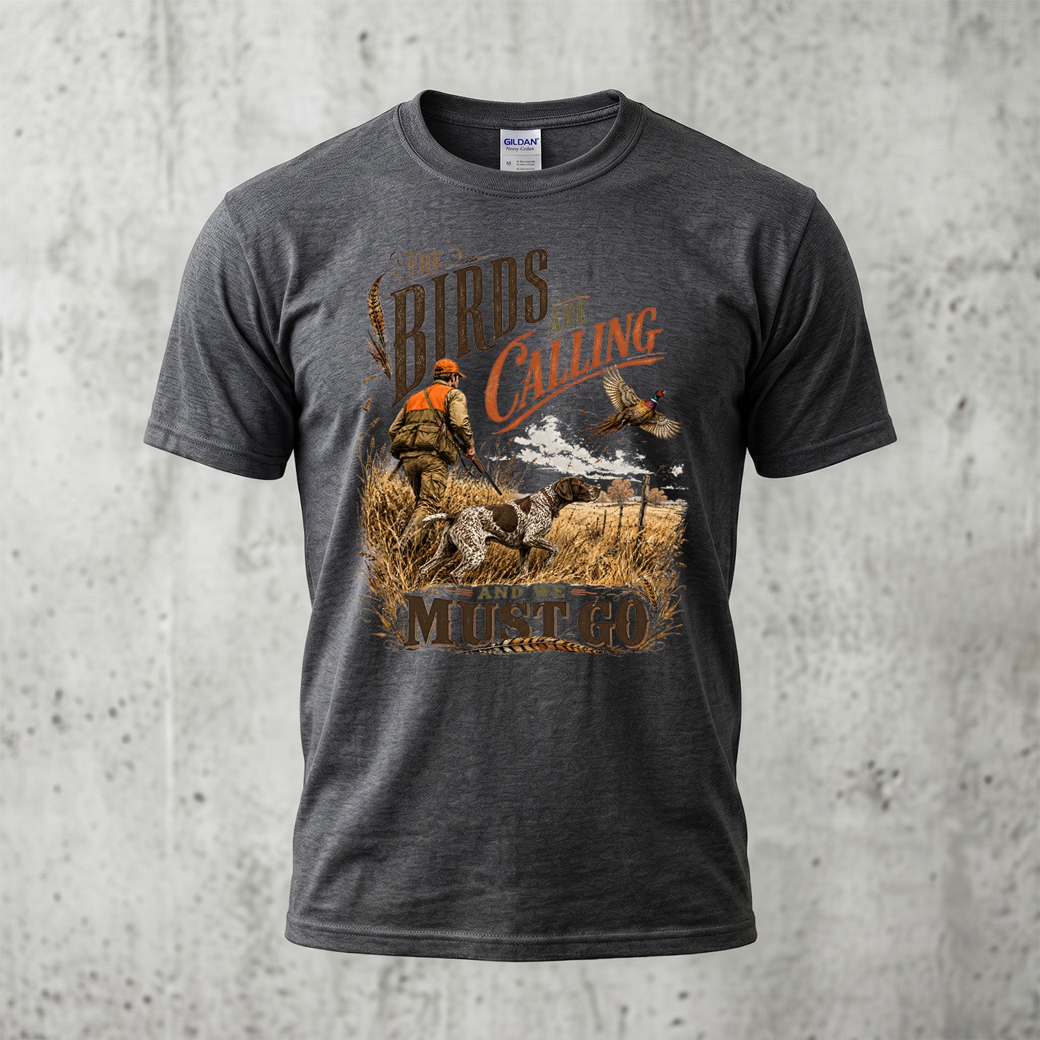Upland Pheasant Hunting - Outdoor Cotton T-Shirt PHCT1072