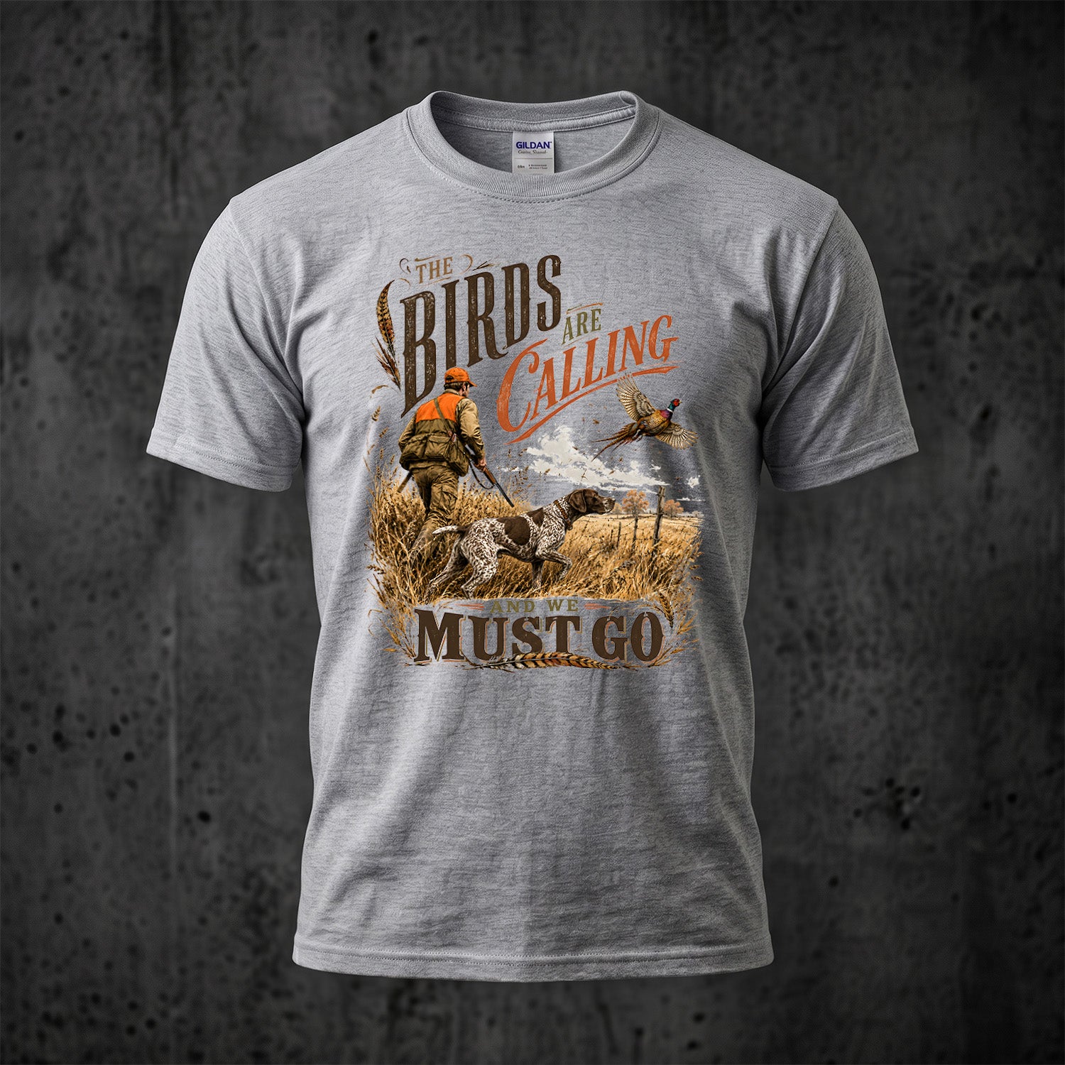 Upland Pheasant Hunting - Outdoor Cotton T-Shirt PHCT1072