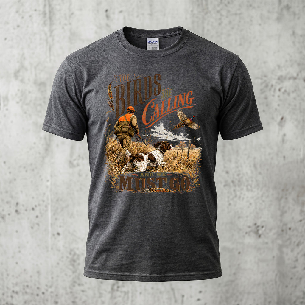 Upland Pheasant Hunting - Outdoor Cotton T-Shirt PHCT1072