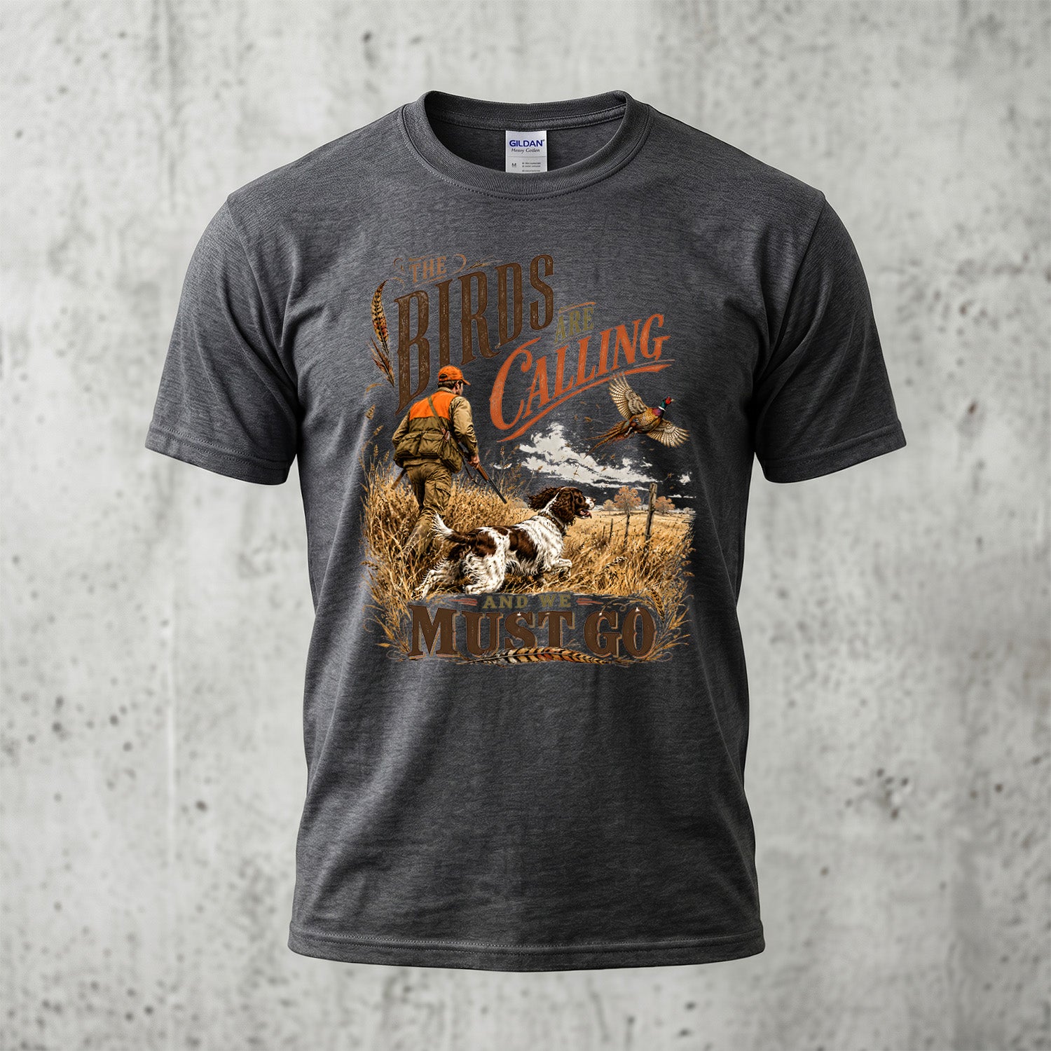 Upland Pheasant Hunting - Outdoor Cotton T-Shirt PHCT1072