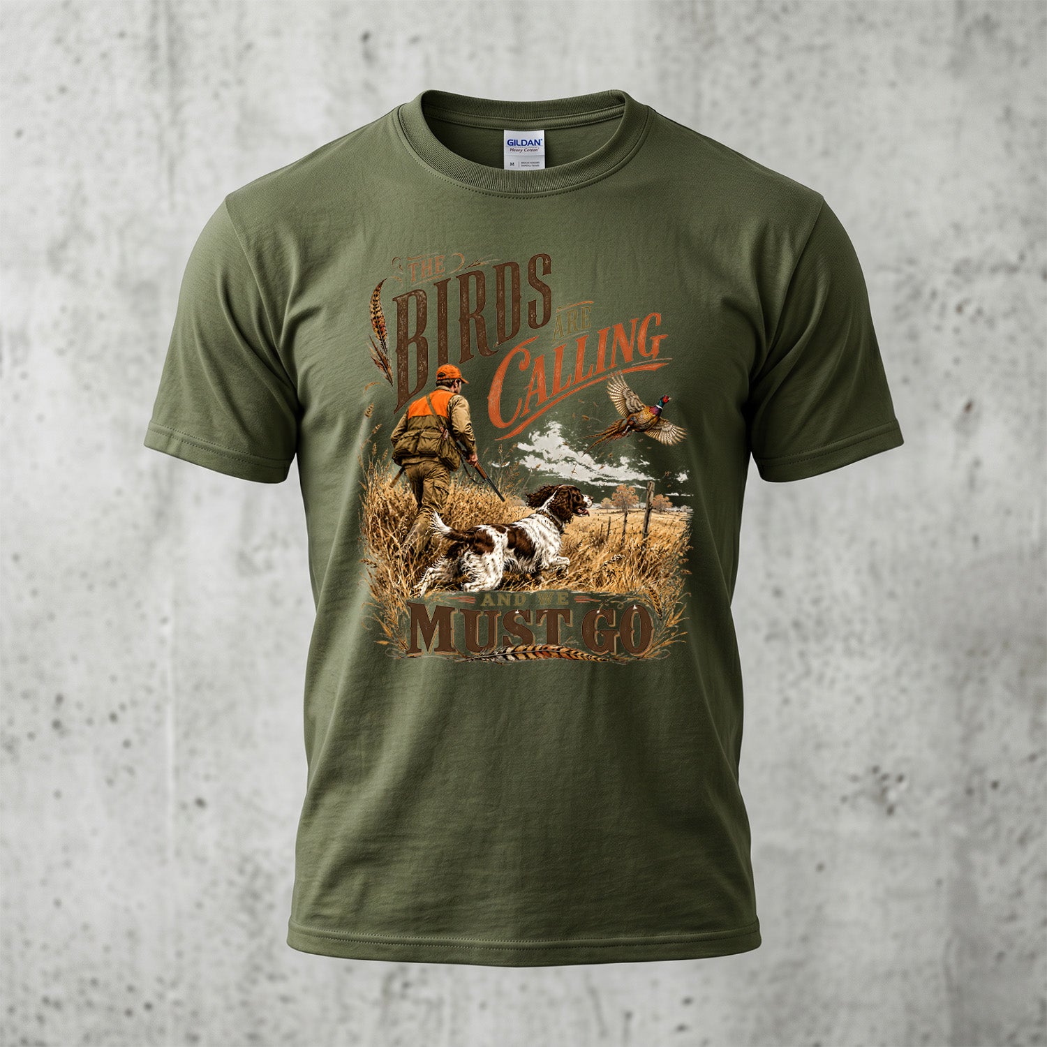 Upland Pheasant Hunting - Outdoor Cotton T-Shirt PHCT1072