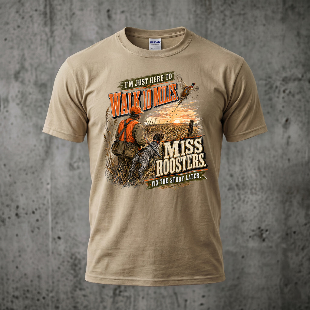 Upland Pheasant Hunting - Outdoor Cotton T-Shirt PHCT1076