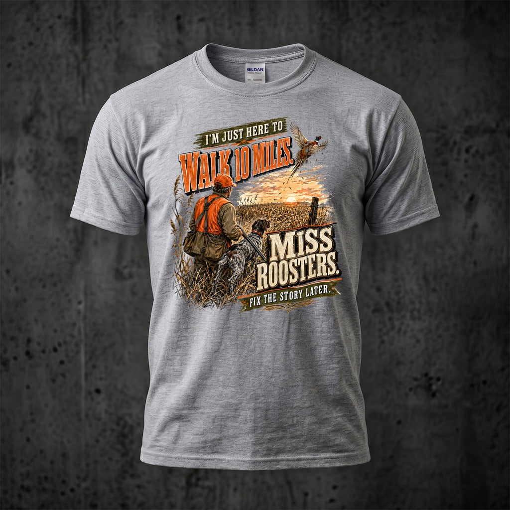 Upland Pheasant Hunting - Outdoor Cotton T-Shirt PHCT1076