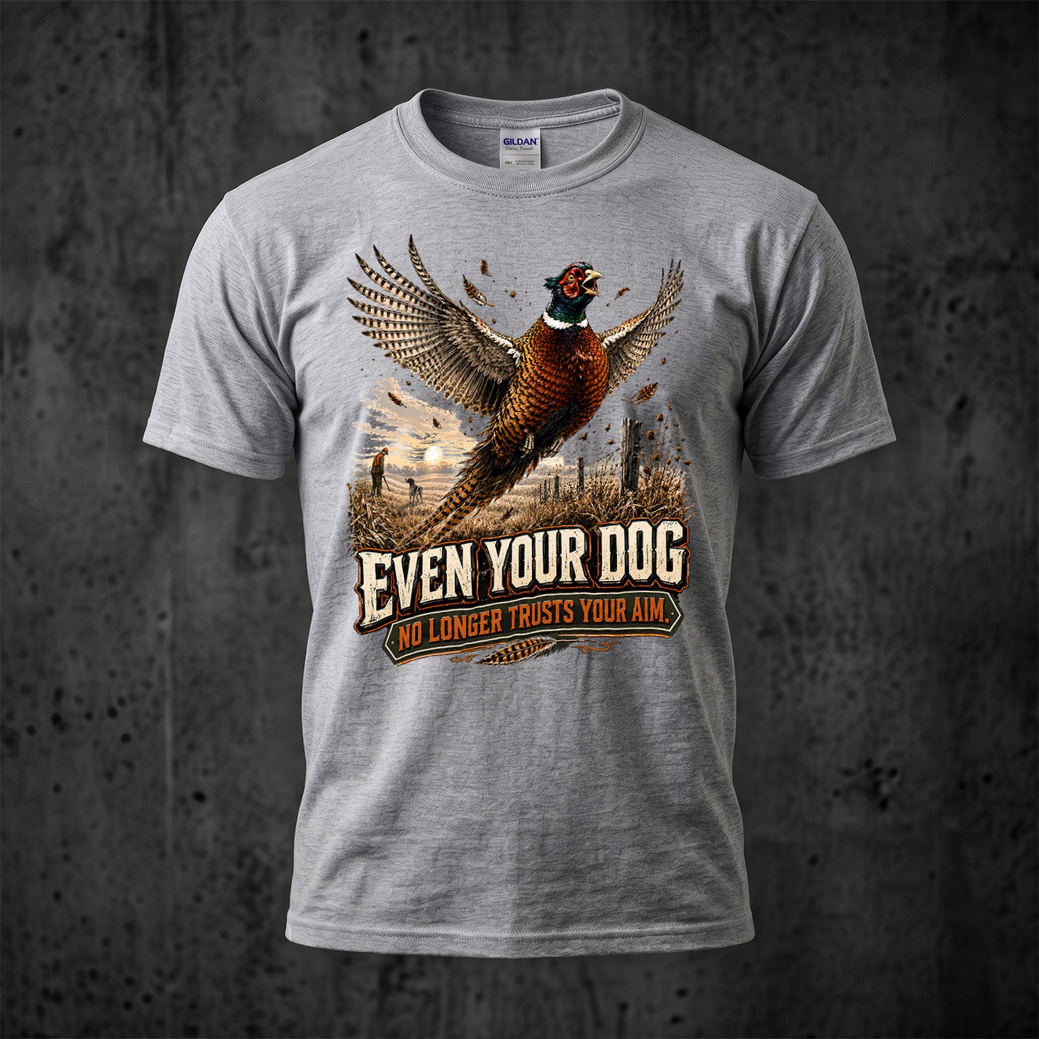 Upland Pheasant Hunting - Outdoor Cotton T-Shirt PHCT1077