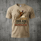 Upland Pheasant Hunting - Outdoor Cotton T-Shirt PHCT1079
