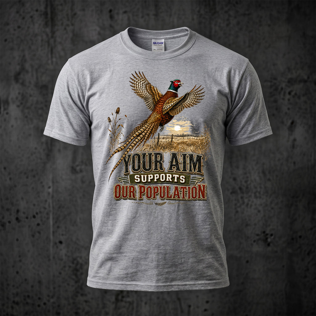 Upland Pheasant Hunting - Outdoor Cotton T-Shirt PHCT1079