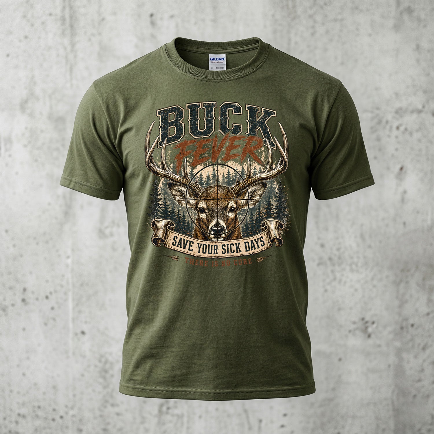 Whitetail Deer Hunting - Outdoor Cotton T-Shirt WDHCT1001