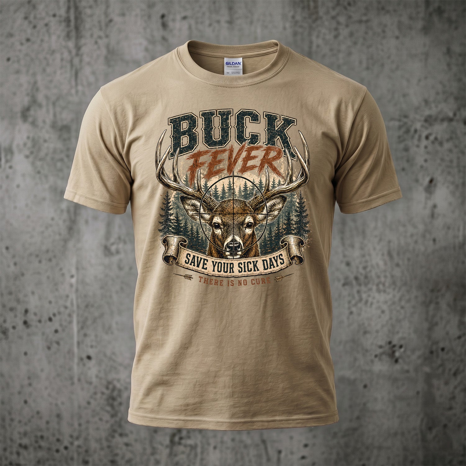 Whitetail Deer Hunting - Outdoor Cotton T-Shirt WDHCT1001
