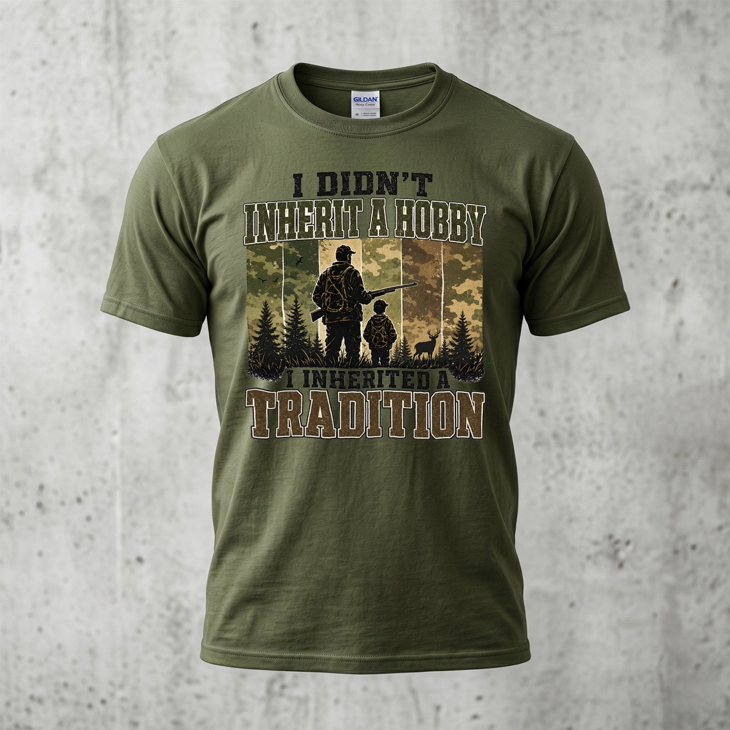 Whitetail Deer Hunting - Outdoor Cotton T-Shirt WDHCT1003