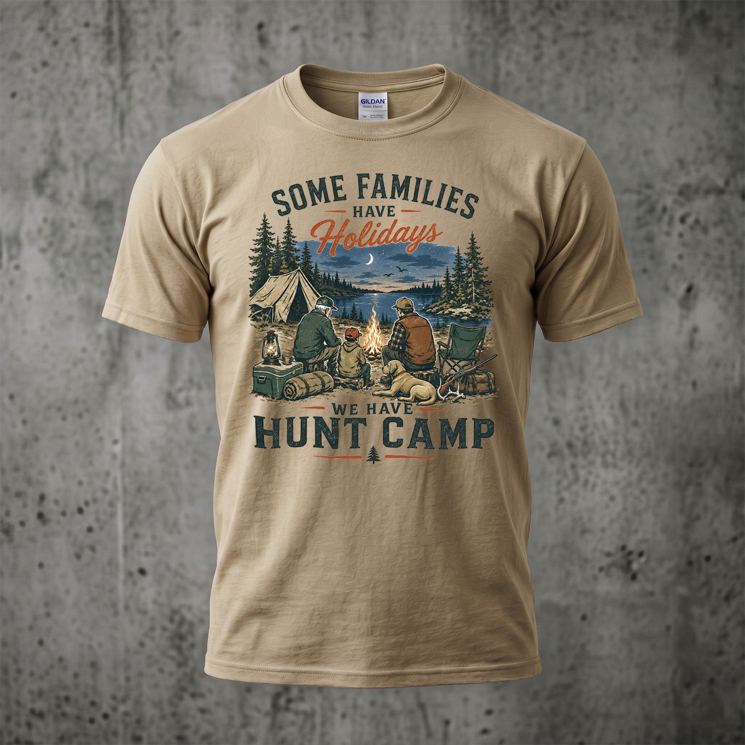Whitetail Deer Hunting - Outdoor Cotton T-Shirt WDHCT1004