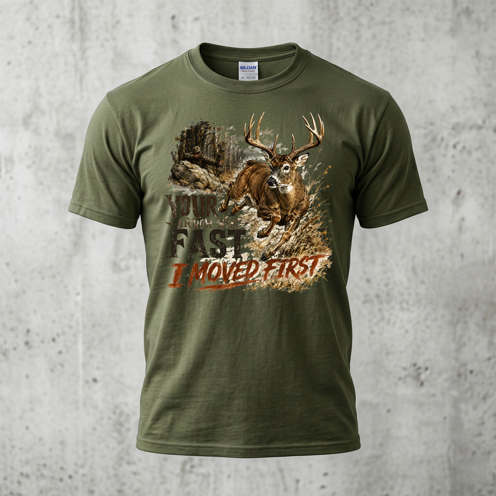 Whitetail Deer Hunting - Outdoor Cotton T-Shirt WDHCT1005