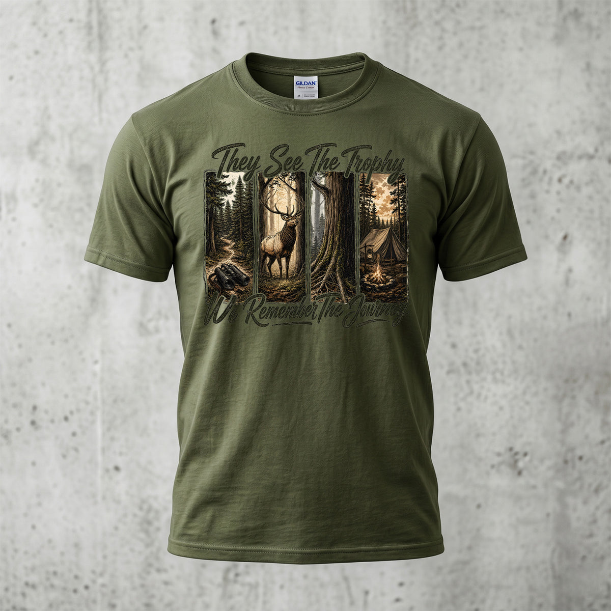 Whitetail Deer Hunting - Outdoor Cotton T-Shirt WDHCT1006